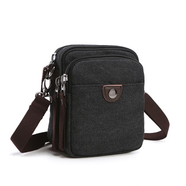 Detachable Shoulder Strap Canvas Crossbody Bag
