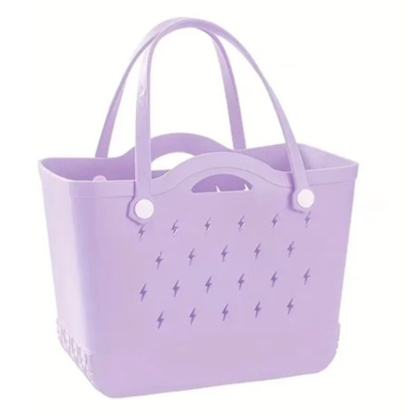 Open Top EVA Beach Tote Bag w/ Hole