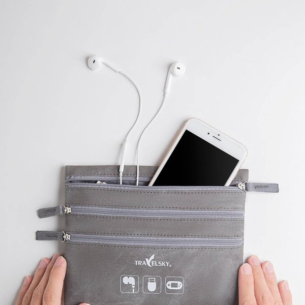 Mini Waterproof PU Leather Travel Storage Pouch