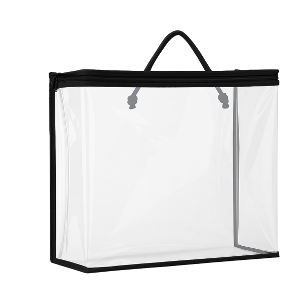Clear PVC Dustproof Waterproof Zipper Bag