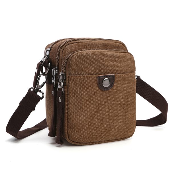 Detachable Shoulder Strap Canvas Crossbody Bag