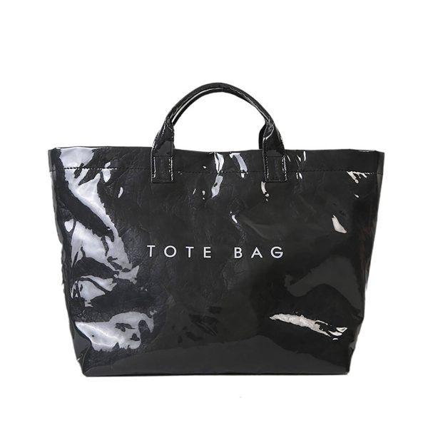 Clear PVC Cover Eco Paper Tote Bag