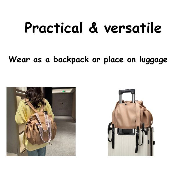 Foldable Waterproof Nylon Travel Tote Backpack
