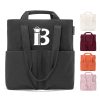 Open Top Multi-pockets Canvas Tote Bag