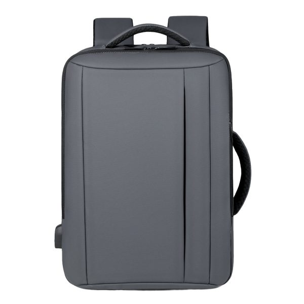 Waterproof Polyester Travel Backpack w/ USB Charging Port