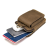Mens Genuine Leather Mobile Phone Waist Bag