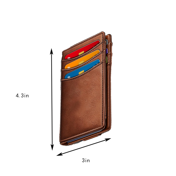 Microfiber Magnetic Closure RFID Blocking Bifold Wallet