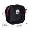 Mini Mesh Clear Zippered Toiletry Bag
