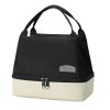 Two Tone Dual Layer Oxford Insulated Lunch Bag