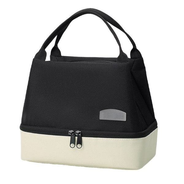 Two Tone Dual Layer Oxford Insulated Lunch Bag