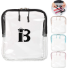 PVC Waterproof Clear Double Zipper Cosmetic Bag