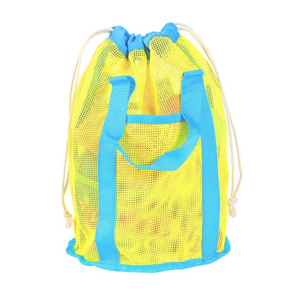 16L Polyester Mesh Beach Drawstring Bag
