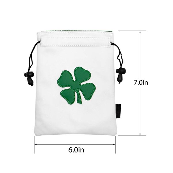 Velvet Clover Golf Drawstring Pouch