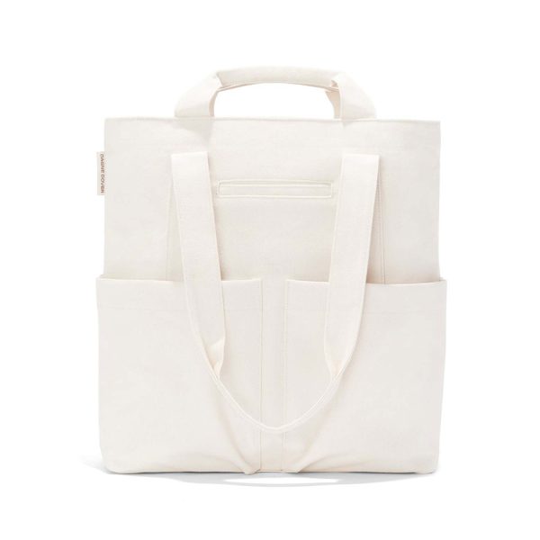Open Top Multi-pockets Canvas Tote Bag