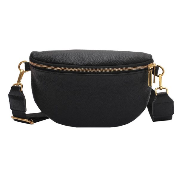 Adjustable Strap PU Leather Crossbody Bag