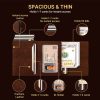 Magnetic Microfiber Leather RFID Trifold Wallet