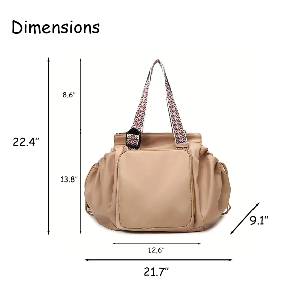 Foldable Waterproof Nylon Travel Tote Backpack