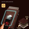 Magnetic Microfiber Leather RFID Trifold Wallet
