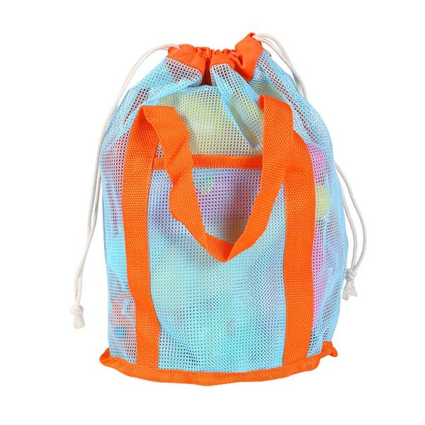 16L Polyester Mesh Beach Drawstring Bag
