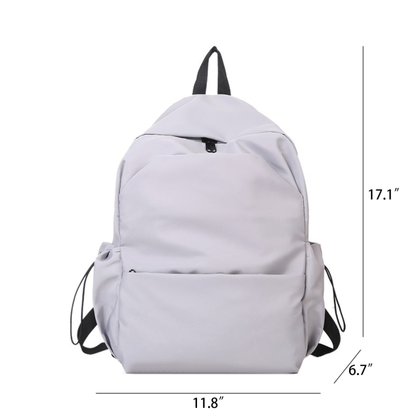 Large Capacity Solid Color Oxford Backpack