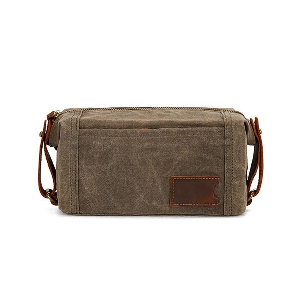 Waterproof Waxed Canvas Toiletry Bag