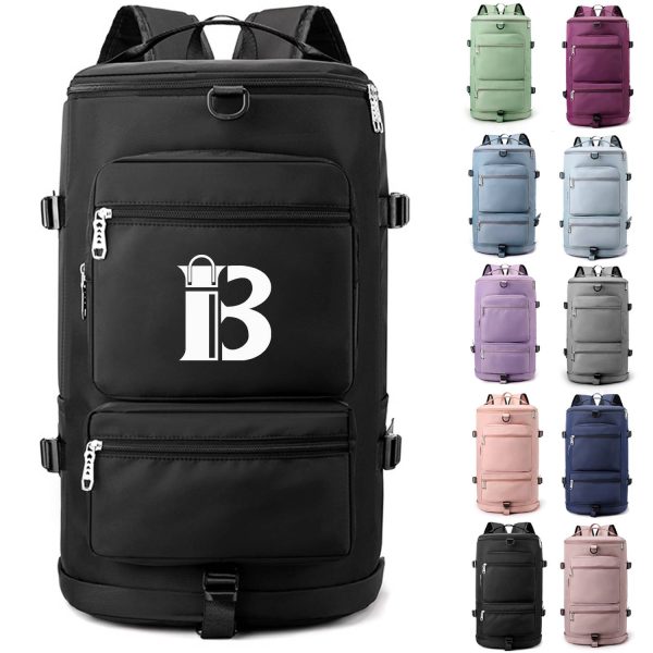 Waterproof Dry Wet Separation Nylon Duffel Backpack