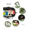 50L Large Capacity Canvas Zipper Beach Tote Bag