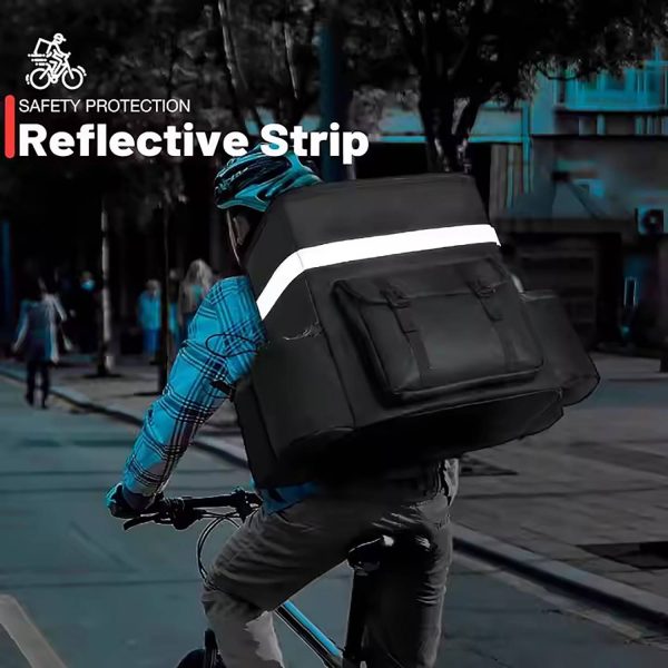 36L Waterproof Oxford Insulated Food Delivery Backpack