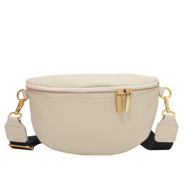 Adjustable Strap PU Leather Crossbody Bag