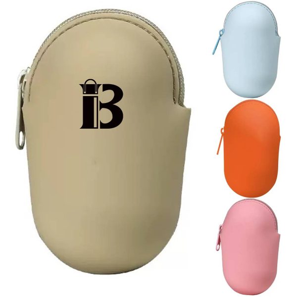 Waterproof Egg Shaped Silicone Mini Coin Purse
