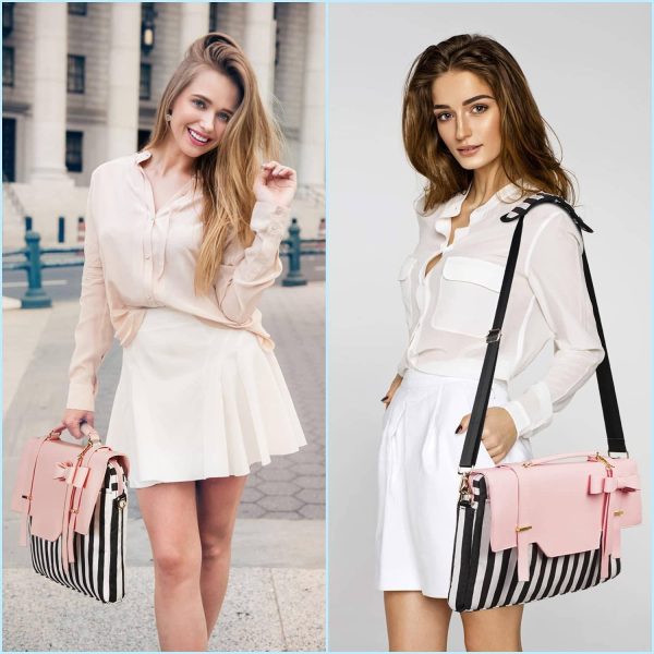 15.6" Waterproof PU leather Laptop Bag Briefcase