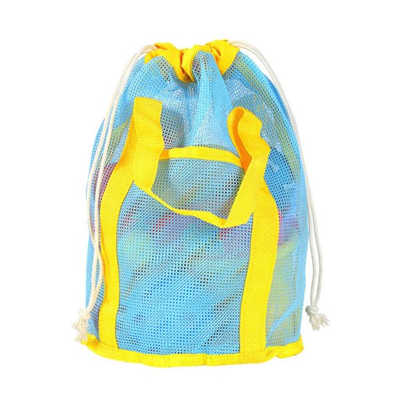 16L Polyester Mesh Beach Drawstring Bag