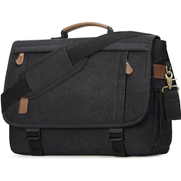 17 Inch Waterproof Canvas Laptop Crossbody Bag