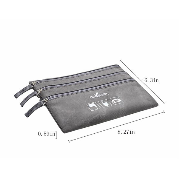 Mini Waterproof PU Leather Travel Storage Pouch