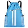 Large Capacity Polyester Drawstring Gym Backpack