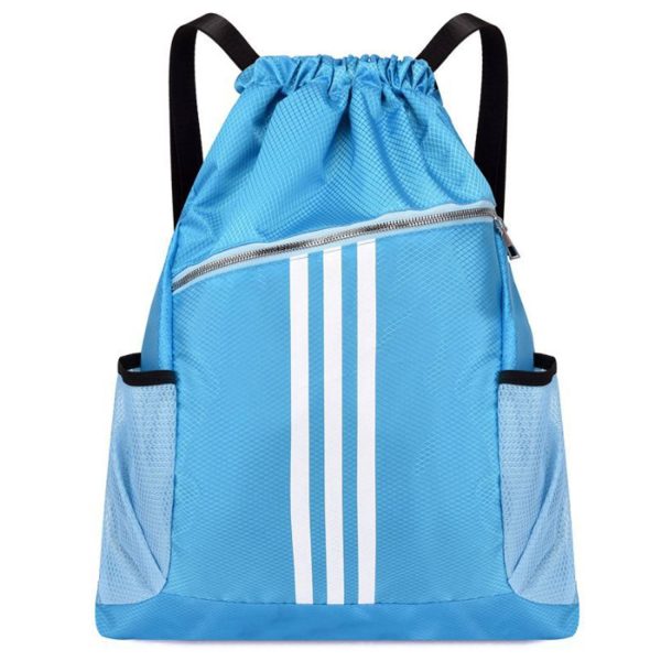 Large Capacity Polyester Drawstring Gym Backpack
