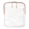 PVC Waterproof Clear Double Zipper Cosmetic Bag
