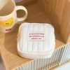 Mini Cloth Quilted Puffy Square Cosmetic Pouch