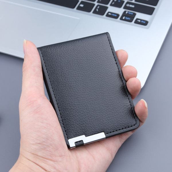 PU Leather Bifold Wallet Card Holder