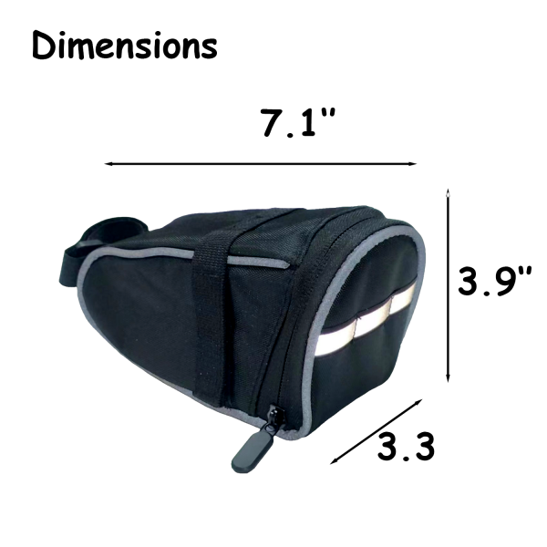 Bicycle Reflective Strap Saddle Bag