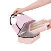 Two Tone Dual Layer Oxford Insulated Lunch Bag