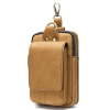 Mens Genuine Leather Mobile Phone Waist Bag