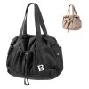 Foldable Nylon Zipper Tote Shoulder Bag