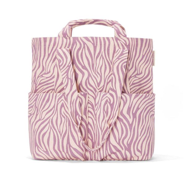 Open Top Multi-pockets Canvas Tote Bag