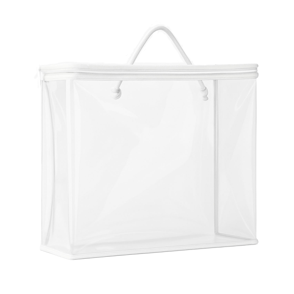 Clear PVC Dustproof Waterproof Zipper Bag