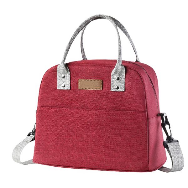 Oxford Insulated Lunch Crossbody Tote Bag