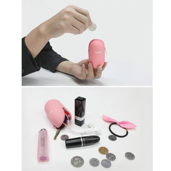 Waterproof Egg Shaped Silicone Mini Coin Purse