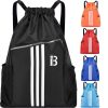 Large Capacity Polyester Drawstring Gym Backpack