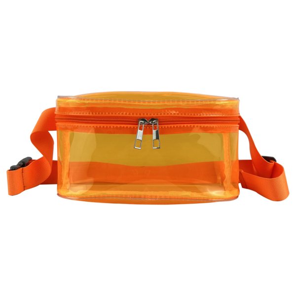 Holographic PVC Clear Waterproof Double Zipper Bag
