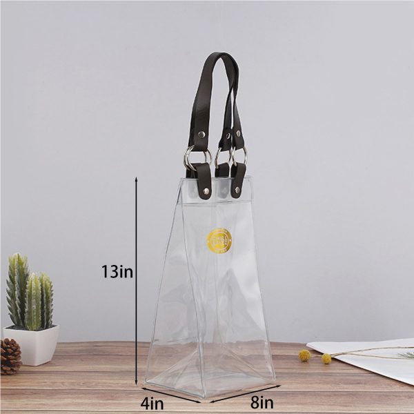 Clear PVC Wine Gift Bag w/ Handle